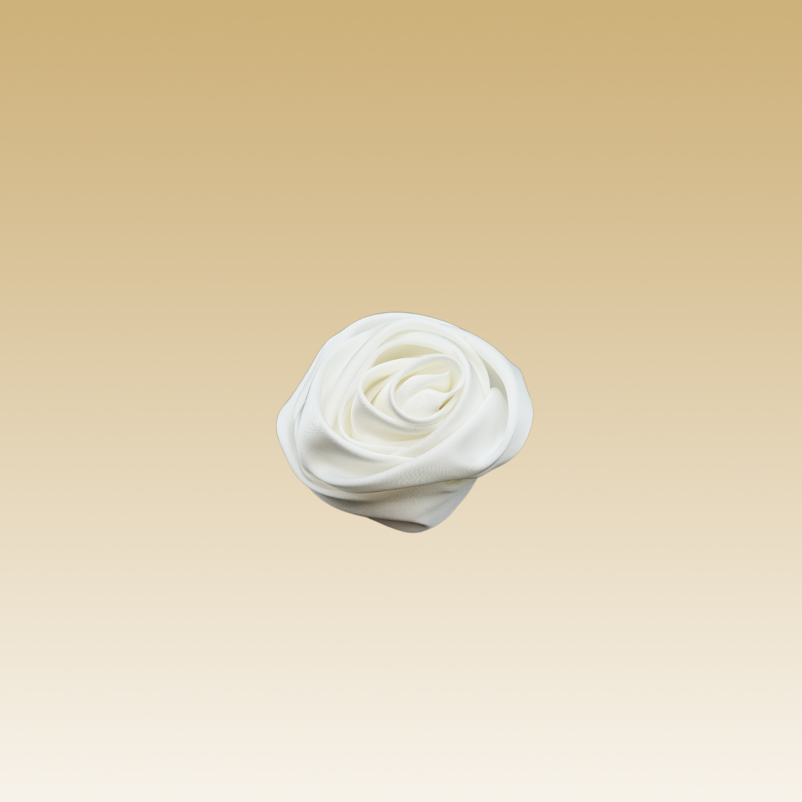 Trycho repair jedwabna róża na spince śmietanka