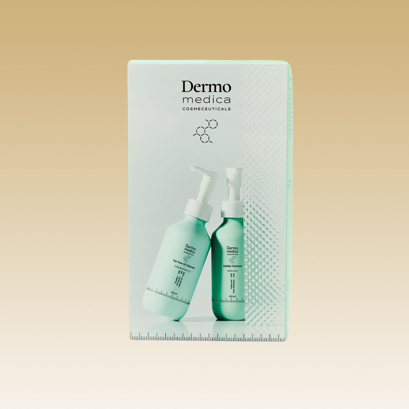 Dermomedica zestaw olejek myjący z wyciągiem z drzewka herbacianego 150 ml + żel do mycia z kwasem azelainowym 150 ml