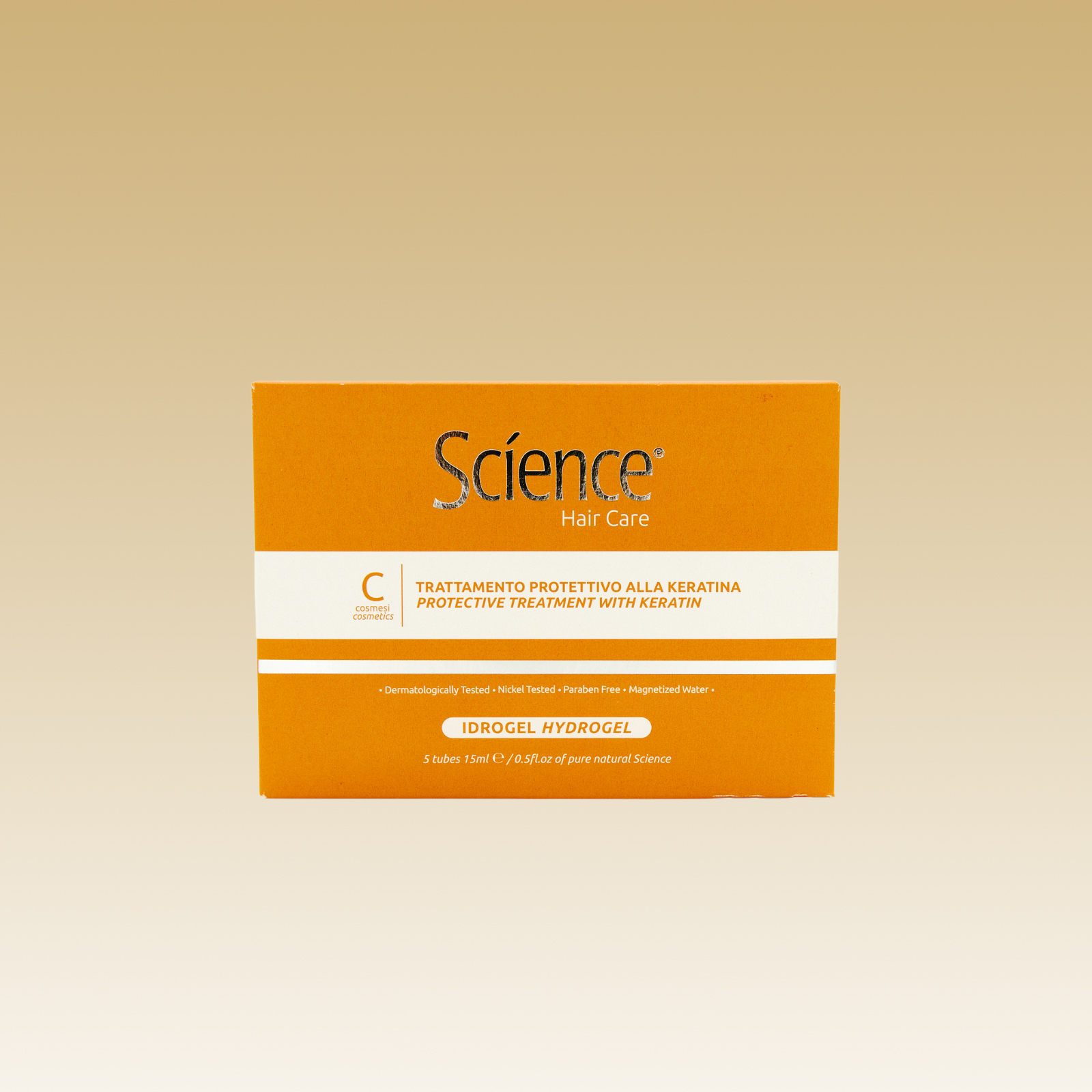 Science maska do włosów farbowanych z keratyną i „seda complex” 5 x 15 ml