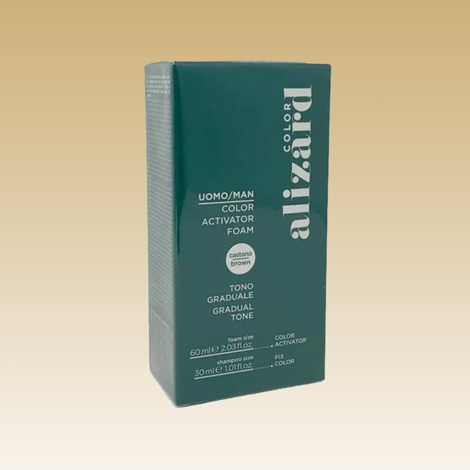 Science alizard trychologiczny odsiwiacz do włosów w piance, stopiowy efekt odsiwiania kolor brąz