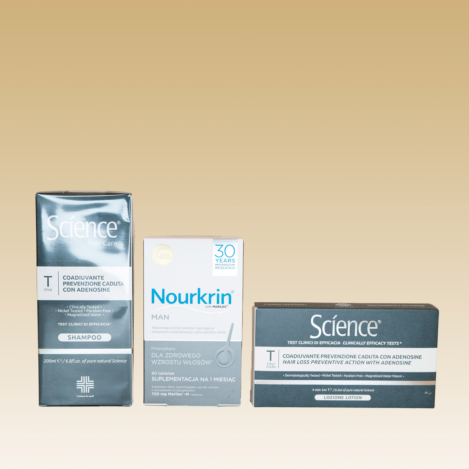 Zestaw przeciw wypadaniu włosów dla mężczyzn